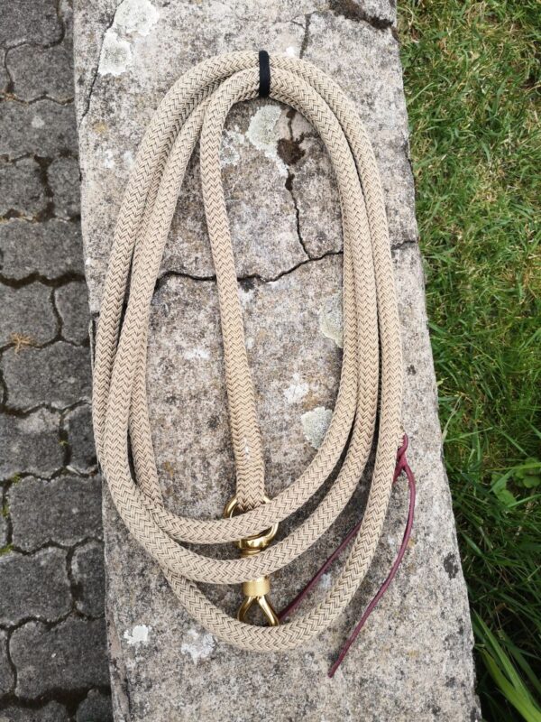 Brockamp Lead Rope Profi-Trainer-Qualität 3,70m 13 mm Polyester mit Drehkippkarabiner – Bild 4