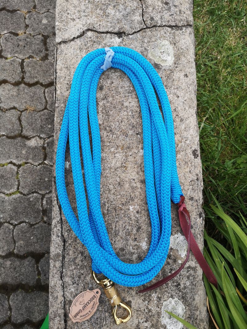 Brockamp Lead Rope Profi-Trainer-Qualität 3,70m 13 mm Polyester mit Drehkippkarabiner – Bild 11