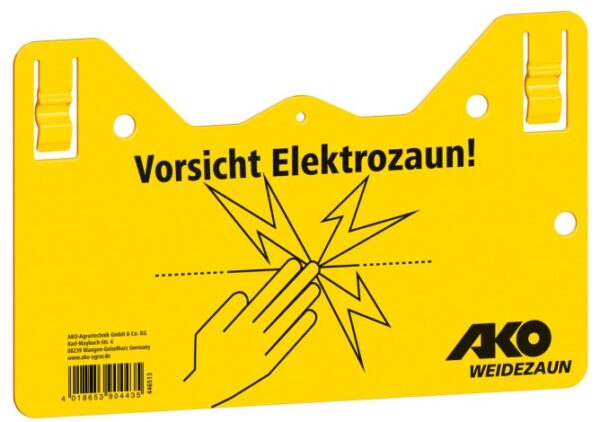 Warnschild Vorsicht-Elektrozaun